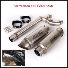 Sistema de exaustão silenciador tubo link médio deslizante para Yamaha FZ6 FZ6N FZ6S 2004-2011 comprar usado  Enviando para Brazil