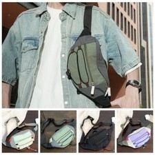 Bolso de pecho para hombres Bolsa de cintura al aire libre Bolsa de senderismo deportiva de gran capacidad para hombres Mujeres segunda mano  Embacar hacia Mexico