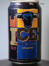 1990's STROH ICE BREWED MALT LICOR BULL BEER CAN DETROIT MICHIGAN BLACK BEAUTY comprar usado  Enviando para Brazil