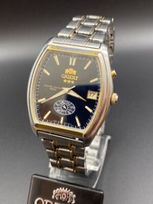 Vintage ORIENT Relógio de Pulso Masculino Automático Japão 3 Estrelas Mostrador Preto Manutenção, usado comprar usado  Enviando para Brazil