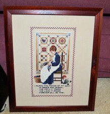 Completed cross stitch. for sale  SOLIHULL