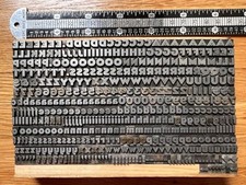 Metal letterpress print for sale  Rochester