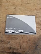 Suzuki riding tips for sale  SALISBURY