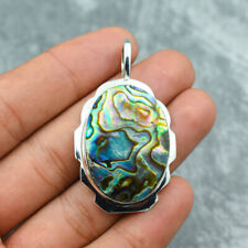 Fantastische Abalone-Muschel Edelstein 925 Sterling Silber Handgemacht comprar usado  Enviando para Brazil