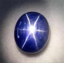 Natural 15 Ct+ Cabujón Ovalado 6 Rayos Tilo Azul Estrella Zafiro Piedra Preciosa Suelta AAA segunda mano  Embacar hacia Mexico
