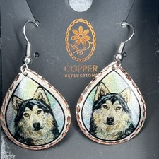 Copper reflections earrings for sale  MANSFIELD