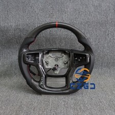 Volante de fibra de carbono real listra vermelha para Silverado 1500 com aquecimento 19-24 comprar usado  Enviando para Brazil