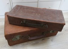 Vintage leather luggage for sale  WINCHESTER