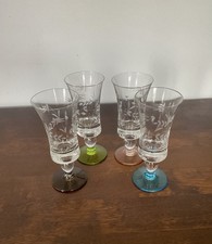 Etched glass set for sale  LAUNCESTON