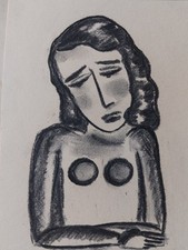 Joli dessin fusain d'occasion  Strasbourg-