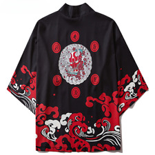 Usado, Kimono Masculino Japonês Fino Kimono Streetwear Cardigã Tradicional Samurai Novo EUA comprar usado  Enviando para Brazil