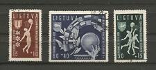 Lithuania Litauen 1939 U-CTO Mi 429-431 Sc B52-54 Europa Basketball Championship comprar usado  Enviando para Brazil