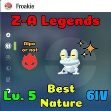 Pokemon ZA Legends - Shiny Froakie Froxy 6IV Lv 5 Best Nature [Ask for more] comprar usado  Enviando para Brazil
