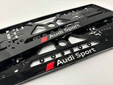 Usado, 2x Suporte de Placa de Licença de Carro Quadro PIANO PRETO Audi Sport comprar usado  Enviando para Brazil