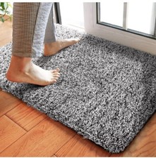 Tapete de entrada antiderrapante absorvente 24 x 36 para porta frontal, parte traseira de borracha perfil baixo, usado comprar usado  Enviando para Brazil