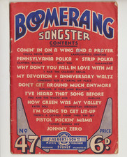 BOOMERANG SONGSTER ALBERT SYDNEY LIVRO NÚMERO 47 comprar usado  Enviando para Brazil