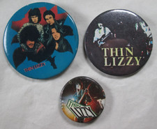 Thin Lizzy 4 X Vintage 1970s Pin Button Badges Heavy Rock Punk comprar usado  Enviando para Brazil