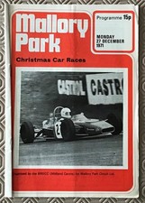 Programa de corridas de carros de Natal Mallory Park 27 de dezembro de 1971, usado comprar usado  Enviando para Brazil