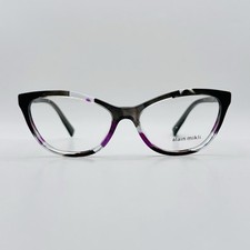 Óculos Mikli Feminino Oval Cinza Roxo Cateye Armação Flex Mod. A03067 001 Novo, usado comprar usado  Enviando para Brazil