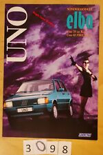 FIAT UNO ELBA Série Spéciale Prospectus Allemand 4 pages 09/1988 comprar usado  Enviando para Brazil