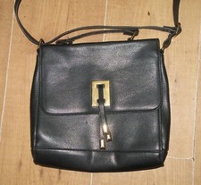 Black faux leather for sale  CROYDON