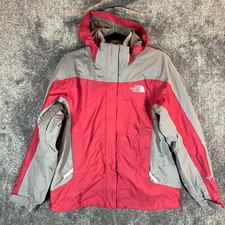 Jaqueta feminina The North Face grande vermelha HyVent zíper completo com capuz concha de náilon comprar usado  Enviando para Brazil