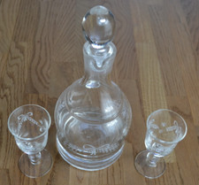 Glaskaraffe glasstöpsel gesam gebraucht kaufen  Budenheim