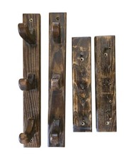 Lote de 4 racks vintage de madeira para chapéus/casacos comprar usado  Enviando para Brazil