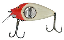 Iscas de pesca vintage Spinno Minnow Uline Texas vermelho branco, usado comprar usado  Enviando para Brazil