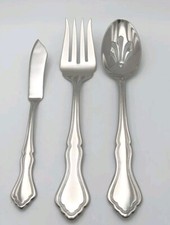 Usado, Conjunto de 3 peças Lenox Provencal Serving Hostess 18/8 talheres de aço inoxidável brilhante novo em folha comprar usado  Enviando para Brazil