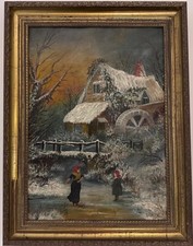 Antique1890 dutch oil for sale  DONCASTER