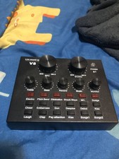 Placa de som externa USB V8 transmissão ao vivo mixer trocador de voz DJ Bluetooth, usado comprar usado  Enviando para Brazil