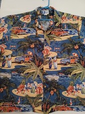 Camisa havaiana RJC Ltd 3XL amadeirada surf coquetel palm camp cruzeiro praia comprar usado  Enviando para Brazil