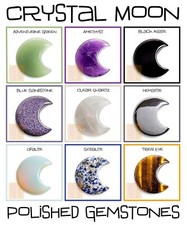 Crystal crescent moon for sale  HORSHAM