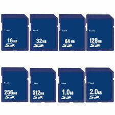 Cartão de memória flash digital seguro 16MB 32MB 64MB 128MB 256MB 512MB 1GB 2GB SD novo, usado comprar usado  Enviando para Brazil