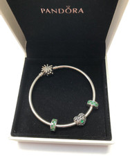 Autêntica pulseira de fogos de artifício PANDORA 7,5", assinatura coração e clipes CZ, usado comprar usado Autêntica pulseira de fogos de artifício PANDORA 7,5", assinatura coração e clipes CZ, usado comprar usado  Enviando para Brazil