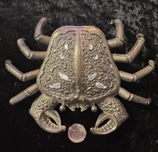 Vintage brass crab for sale  CHESTERFIELD