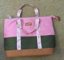 Bolsa tote térmica Emma and Chloe New York, NY XL rosa/verde/marrom CSB2 comprar usado  Enviando para Brazil