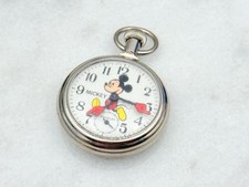Usado, Bradley EUA Mickey Mouse estojo cromado relógio de bolso vintage corrida comprar usado  Enviando para Brazil