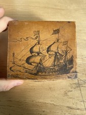 Scatola legno decorata usato  Casalecchio di Reno