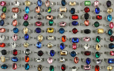 Lotes por atacado 60 peças anéis mistos de vidro da moda feminina prata P grátis P comprar usado  Enviando para Brazil