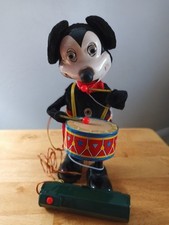  Brinquedo Disney 1950s DRUMMING MICKEY MOUSE LINEMAR BATERIA OLHOS ILUMINAR PRECISA FUNCIONAR comprar usado  Enviando para Brazil