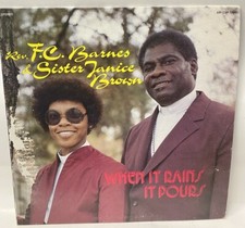 Rev. F.C. Barnes & Sister Janice Brown - When It Rains It Pours (LP) 1982 comprar usado  Enviando para Brazil