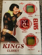 2024 Leaf Icons The Kings Closet Elvis Presley 14/50 guarda-roupa relíquia usada #TKC-11 comprar usado  Enviando para Brazil