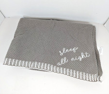 Cobertor de bebê prata nuvem dormir a noite toda cinza bordado 27x35 malha de algodão comprar usado  Enviando para Brazil