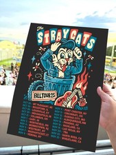 Pôster de datas de turnê The Stray Cats outono 2025 EUA comprar usado  Enviando para Brazil
