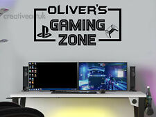 Adesivos de parede personalizados Gaming Zone decalques controle PS Gamer arte de parede GZB5 comprar usado  Enviando para Brazil
