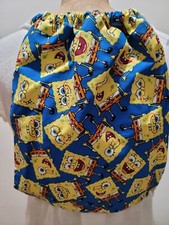 Mochila de Cordas Feita à Mão - Estampa Bob Esponja -Nova, usado comprar usado  Enviando para Brazil