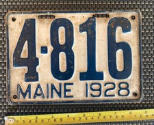 1928 maine license for sale  Marshall