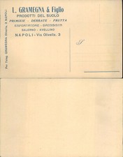 Napoli cartolina pubblicitaria usato  Italia